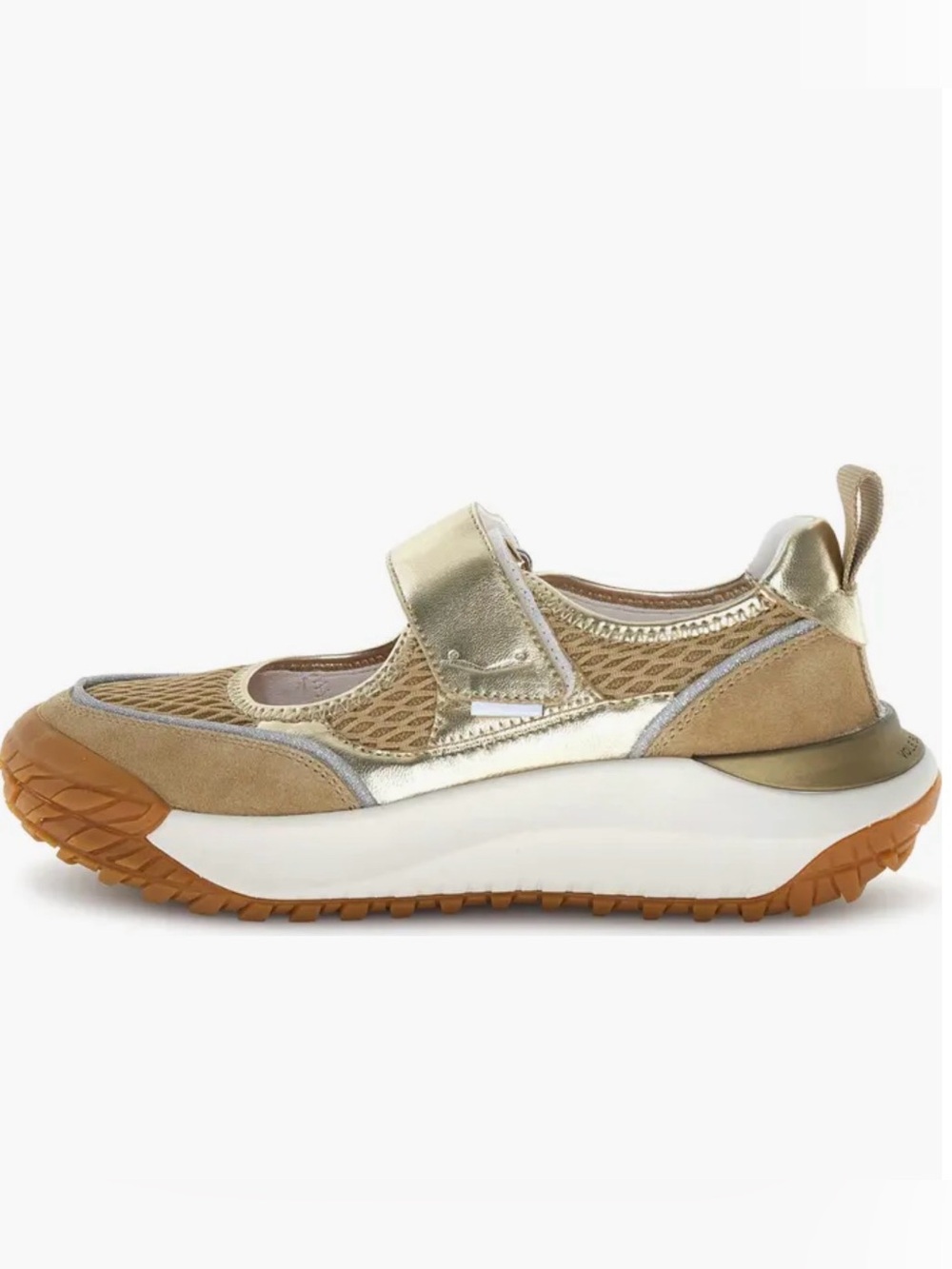 NWT VOILE BLANCHE Club Act Babe Mary Jane Sneaker in Caramel